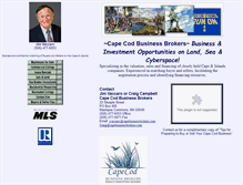 Tablet Screenshot of capebusinessbrokers.com